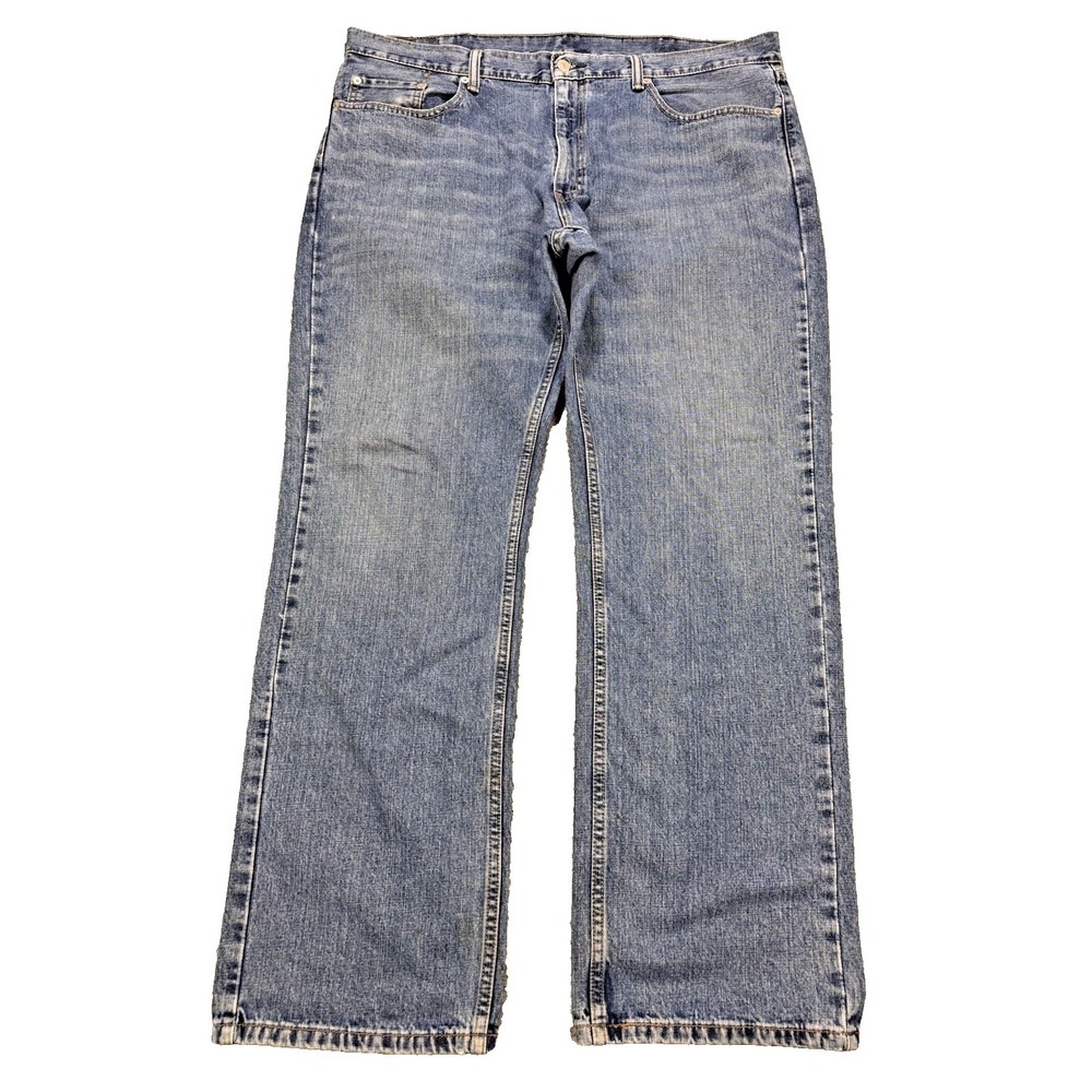 Levis 559 Jeans Men 40X32 Blue‎ Relaxed Straight Whisker Distress Denim